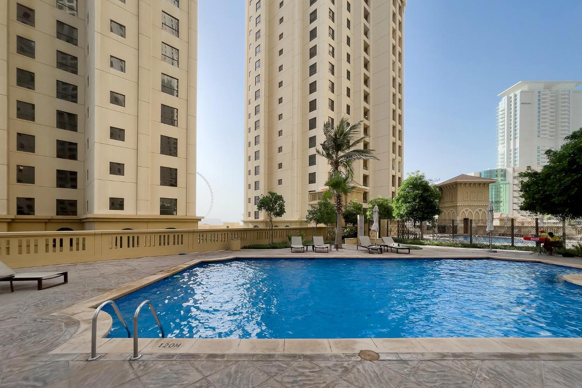 Premium 2Bdr Apartment See View Bahar 4 Jbr Дубай Екстер'єр фото